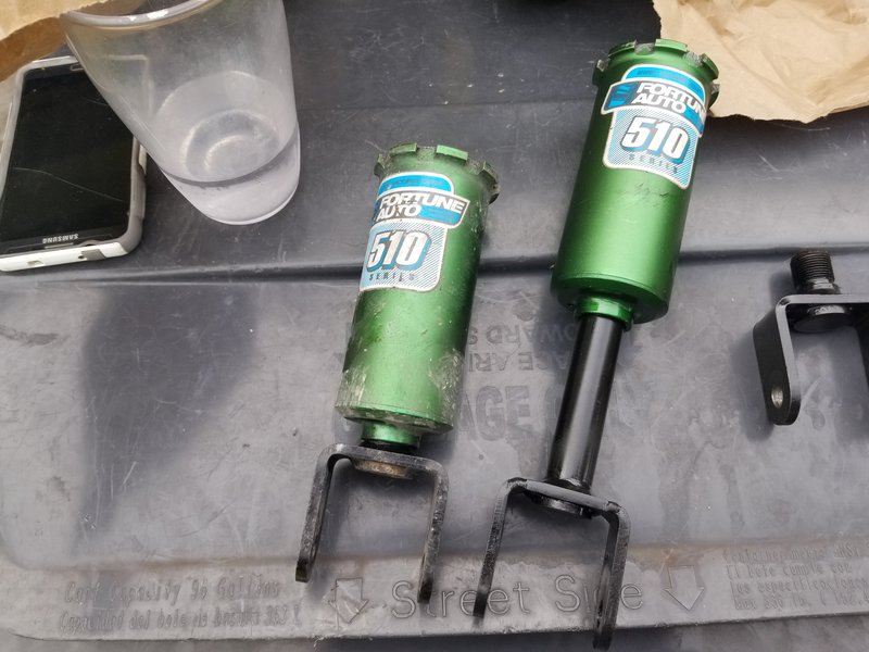 New mount on right and old on left.